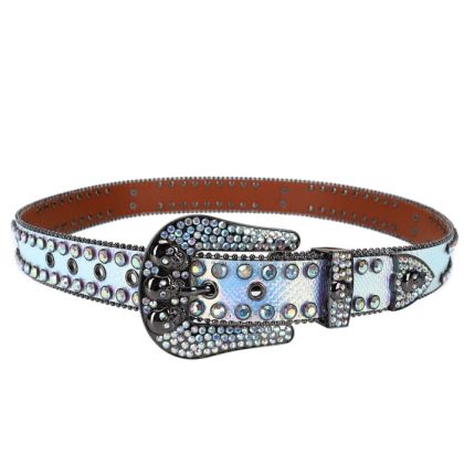 Adabelle Western White BB Belt