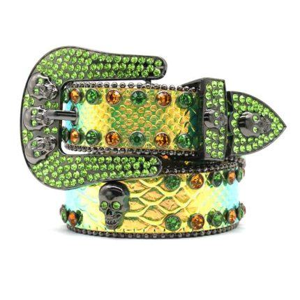 Agatha – Iridescent Gold Python BB Belt