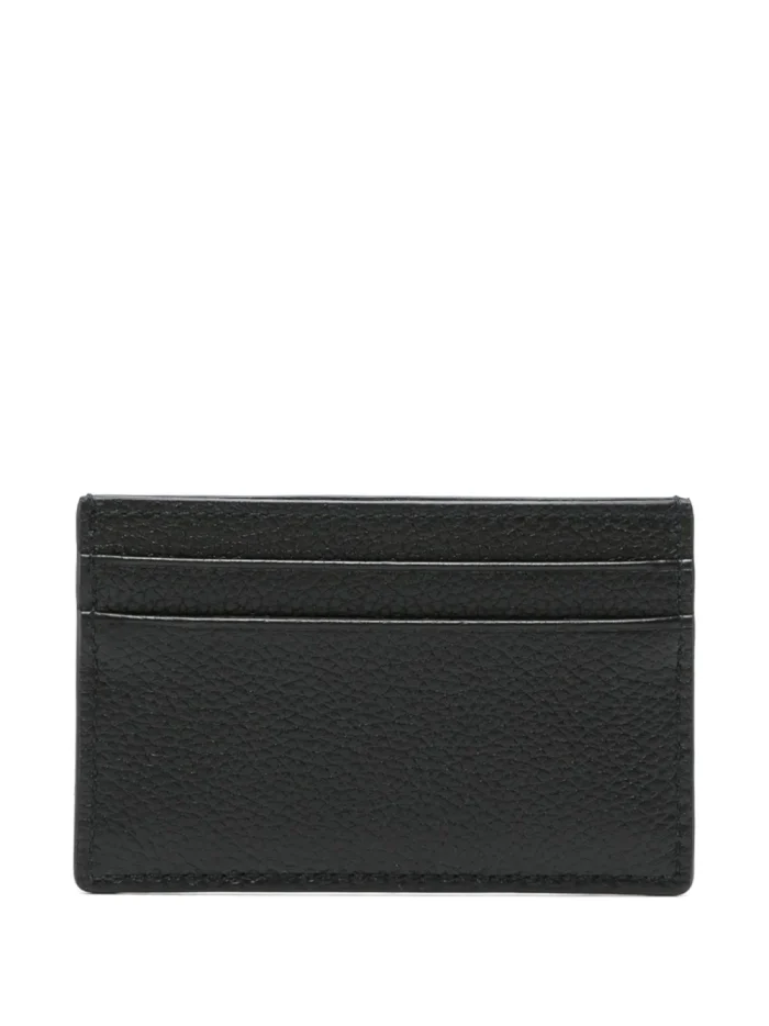 Alexander McQueen Graffiti pebbled-leather Cardholder