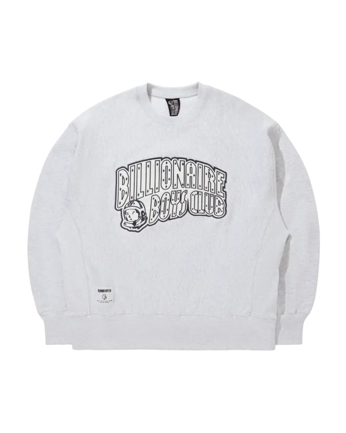 Applique Logo Sweatshirt Arch Logo White