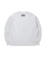 Applique Logo Sweatshirt Arch Logo White