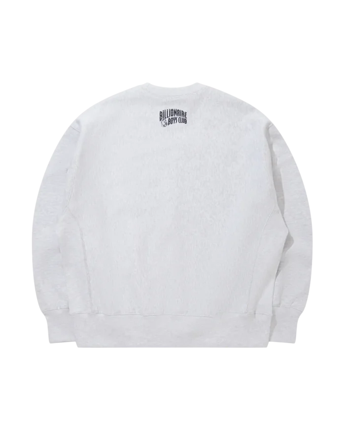 Applique Logo Sweatshirt Arch Logo White