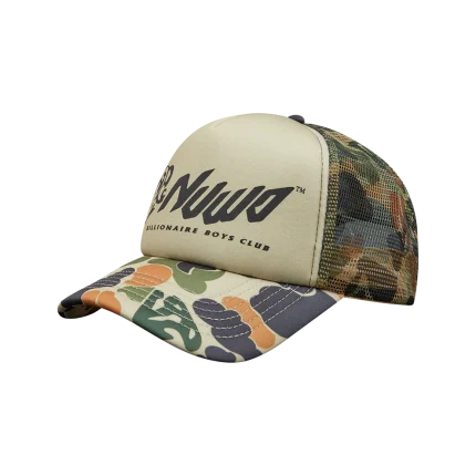 BBC x NUWO Trucker Cap – Billionaire Boys Club Camo