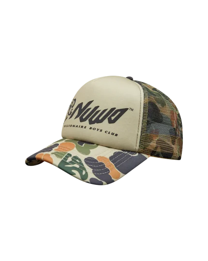 BBC x NUWO Trucker Cap – Billionaire Boys Club Camo