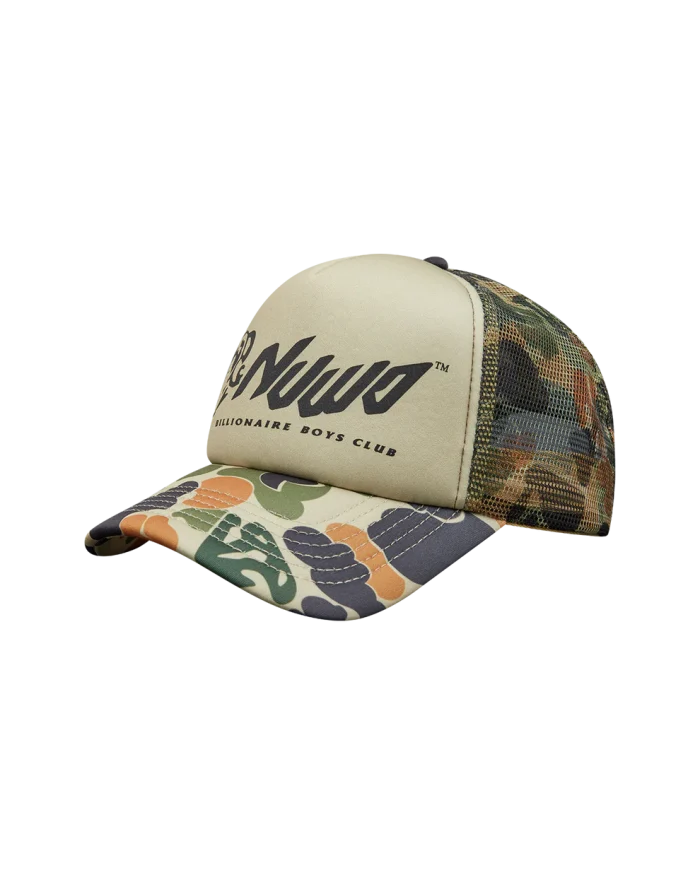 BBC x NUWO Trucker Cap – Billionaire Boys Club Camo