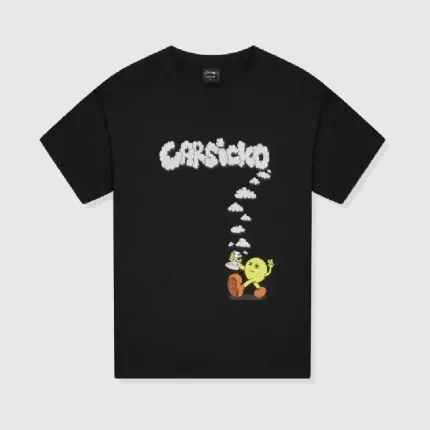 Black Carsicko Puffin C T-shirt