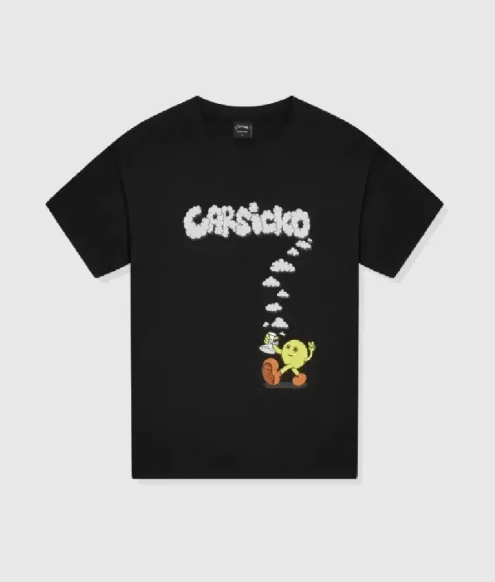 Black Carsicko Puffin C T-shirt