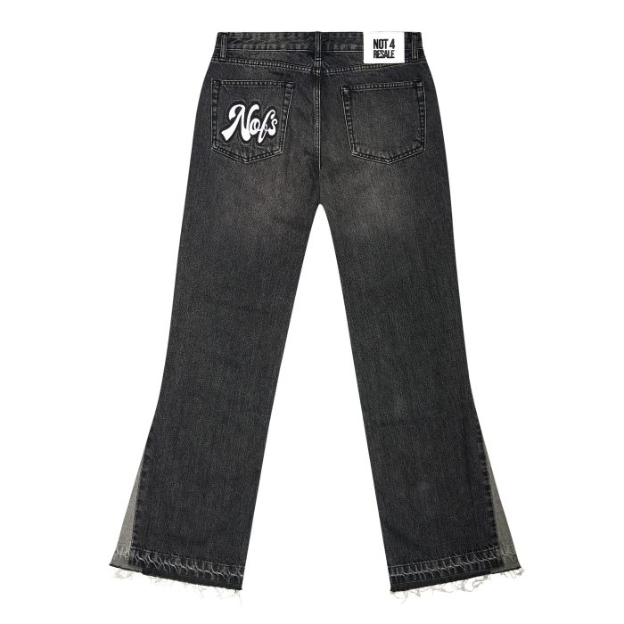 Black Flared Denim