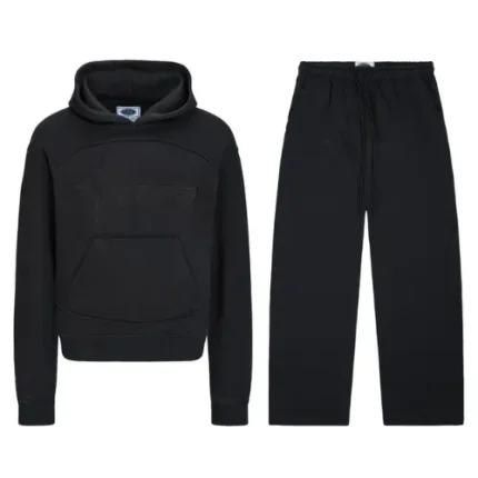 Black On Black Camo Nofs Tracksuit