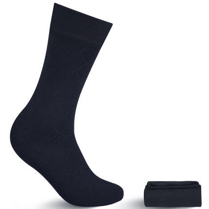 Black Self Plain Socks