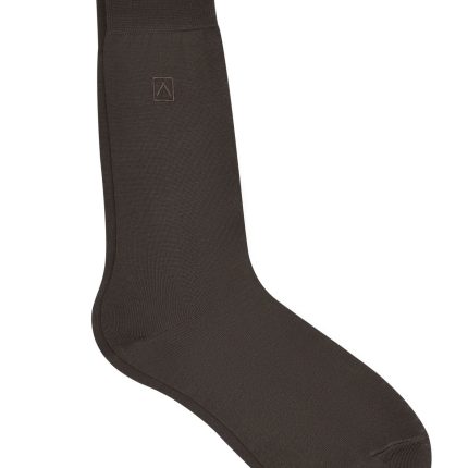 Brown Plain Socks