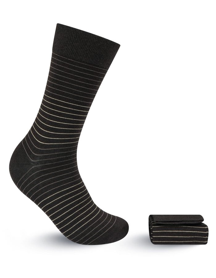 Brown Stripe Walkees Socks