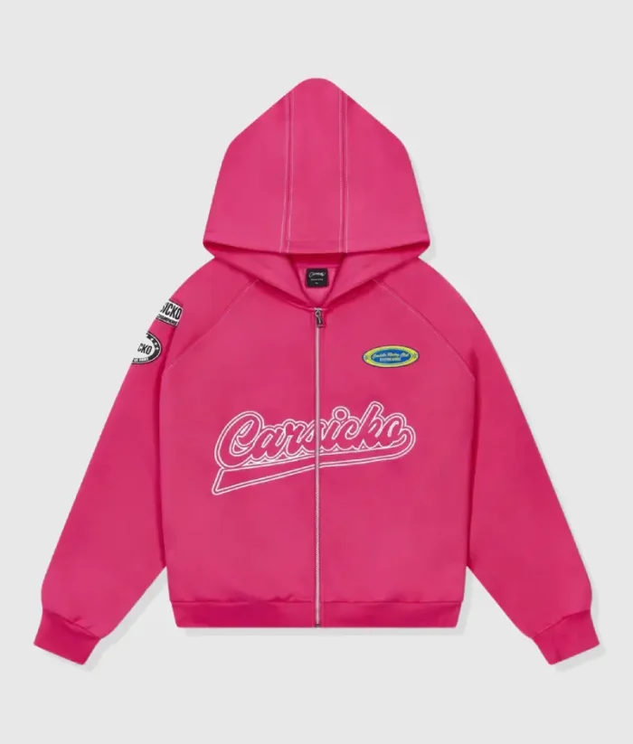 Carsicko Racing Club Pink Hoodie
