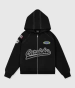 Carsicko Racing Club Zip-Up Black Hoodie