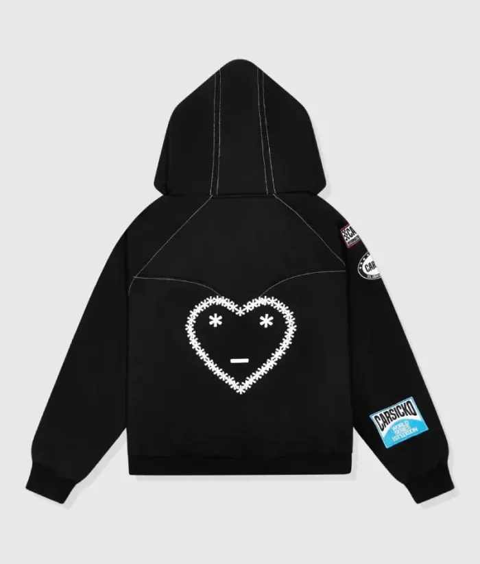 Carsicko Racing Club Zip-Up Black Hoodie