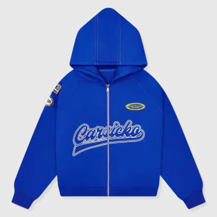 Carsicko Racing Club Zip-up Blue Hoodie