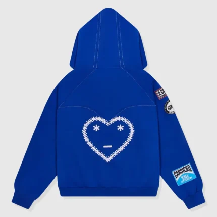 Carsicko Racing Club Zip-up Blue Hoodie