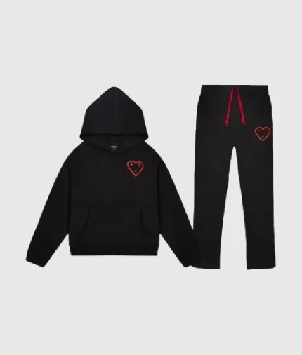 Carsicko Tracksuit Black and Red