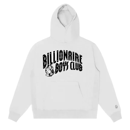 Classic Curve Logo Hoodie – Billionaire Boys Club White