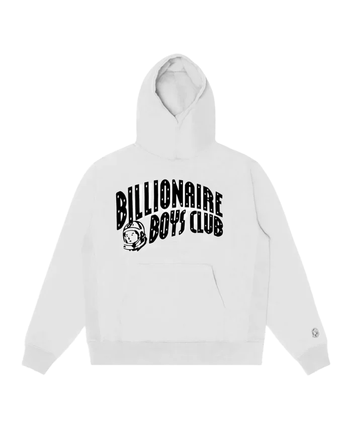 Classic Curve Logo Hoodie – Billionaire Boys Club White