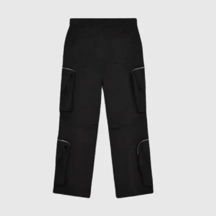 Convertible Utility Multi Pocket Cargo Pants Black