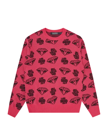 Diamonds & Dollars Knitted Jumper
