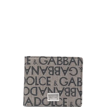 Dolce & Gabbana Logo Jacquard Wallet