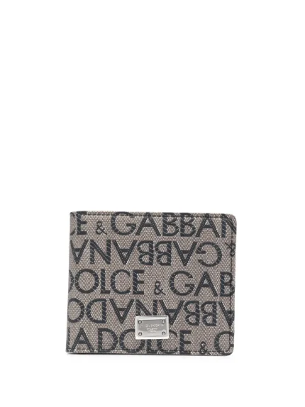 Dolce & Gabbana Logo Jacquard Wallet