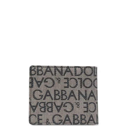 Dolce & Gabbana Logo Jacquard Wallet