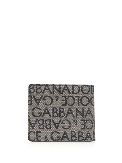 Dolce & Gabbana Logo Jacquard Wallet