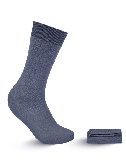 Grey Self Plain Socks