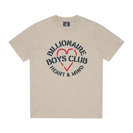 Heart & Mind Stencil Logo Slub T-Shirt