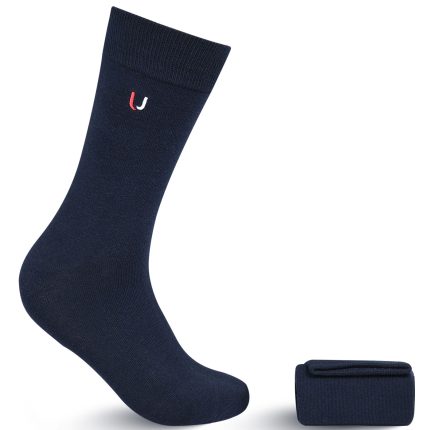 Navy Plain Walkees Socks