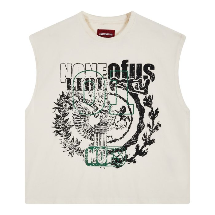 Nofs Beige Liberty Sleeveless Shirt