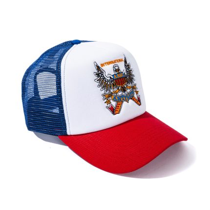 Overanxious Trucker Hat – Blue-Red