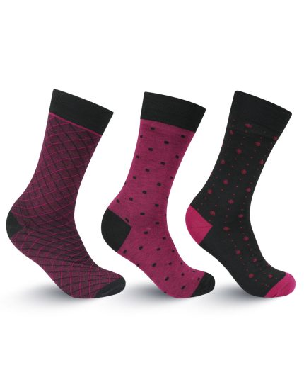Pack Of 3-multi Geometric Walkees Socks