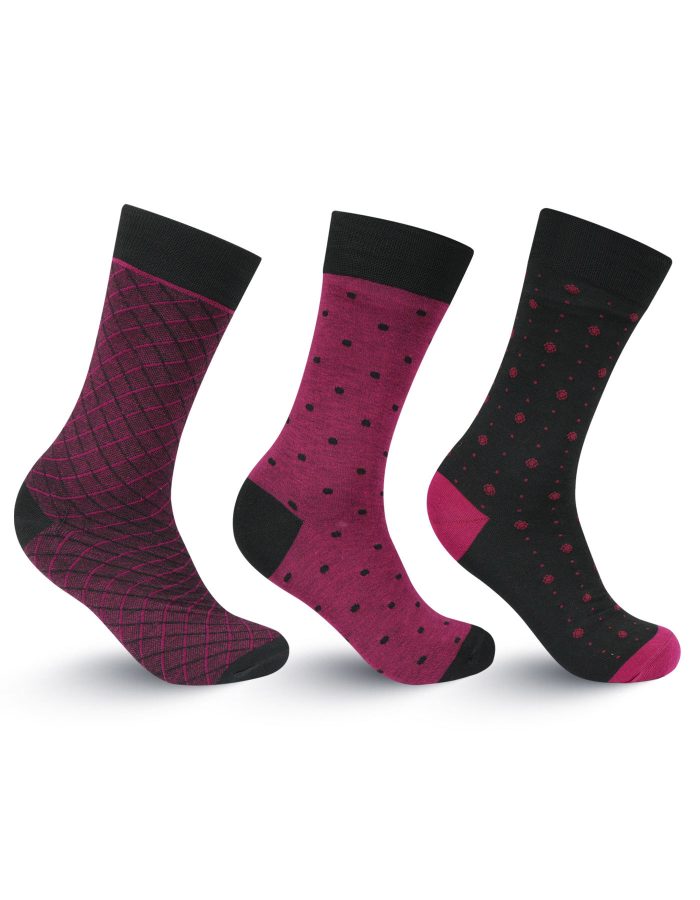 Pack Of 3-multi Geometric Walkees Socks