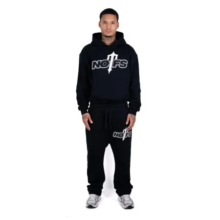 Premium Black Noneofus X Trapstar Joggers