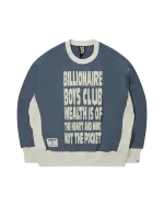 Puff Print 2Tone Cotton Sweatshirt