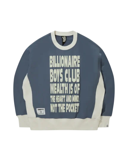 Puff Print 2Tone Cotton Sweatshirt