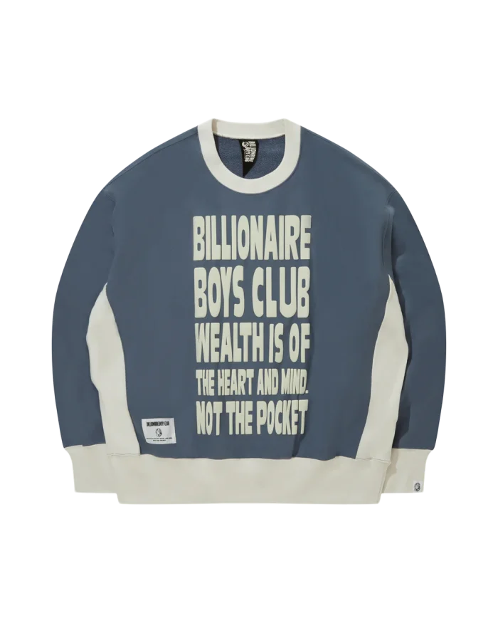 Puff Print 2Tone Cotton Sweatshirt
