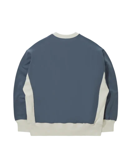 Puff Print 2Tone Cotton Sweatshirt