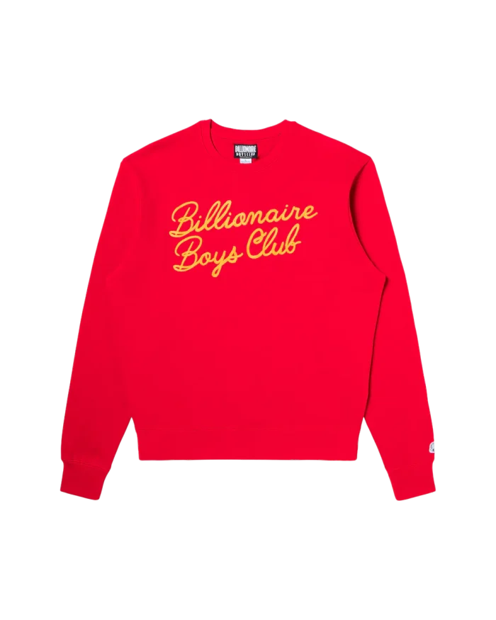 Signature Crewneck Sweatshirt – Billionaire Boys Club Red