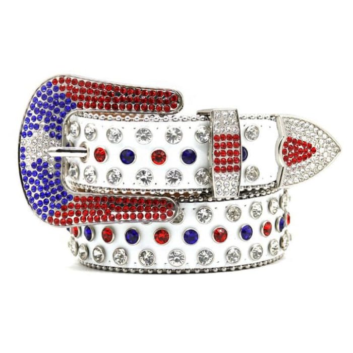 B B Bluebell Flower Crystal Belt