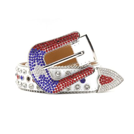 B B Bluebell Flower Crystal Belt
