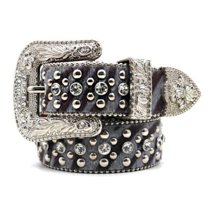 BB Triple Black Diamond Crystal Belt