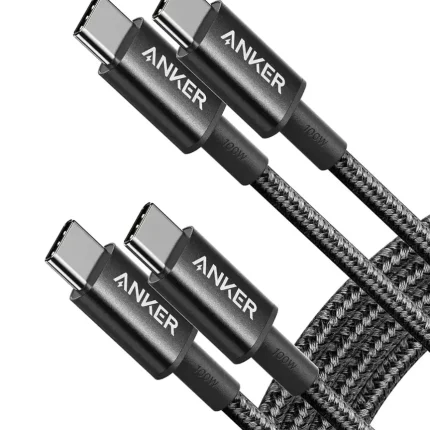 Anker - USB C to USB C Cable (6FT, 2Pack) - Black