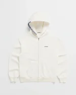 Classics Fleece Zip Up - White