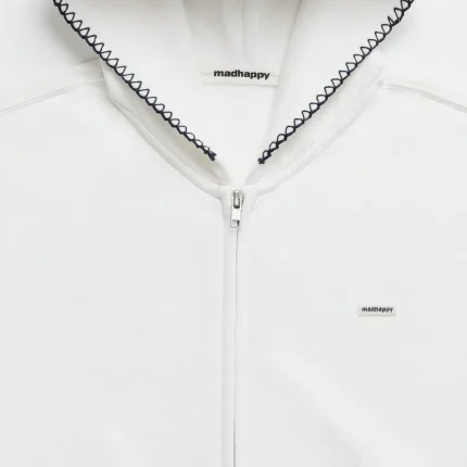 Classics Lightweight Fleece Zip Up - White