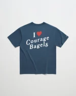 I Heart Courage Bagels Heavyweight Tee